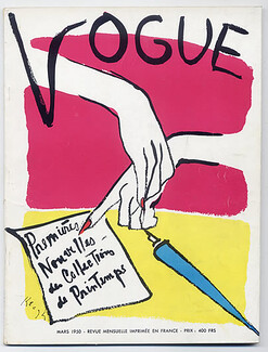 Vogue Paris 1950 March Tom Keogh Spring Collections, Robert Doisneau, Georges Wakhevitch, 94 pages