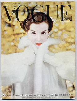 Vogue Paris 1954 December, René Gruau, Chanel