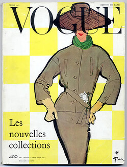 Vogue Paris 1956 March René Gruau, Guy Bourdin