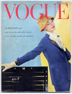 Vogue Paris 1956 Février, Photo Henry Clarke, Nina Ricci, Guy Bourdin