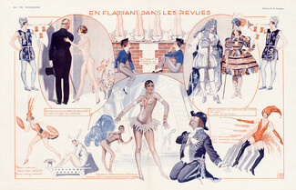 Georges Léonnec 1926 Les Revues, Music-Hall, Josephine Baker, Costumes