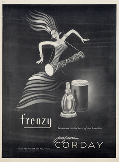 Corday (Perfumes) 1946 "Frenzy" Vladimir Bobri