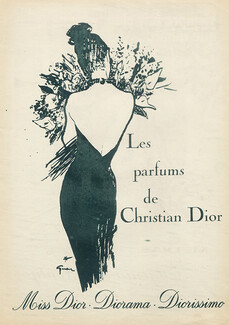 Christian Dior (Perfumes) 1960 Diorissimo, Miss Dior, René Gruau