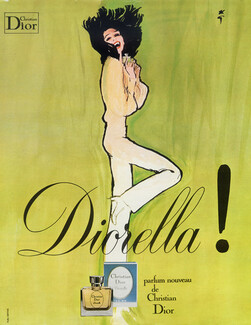 Christian Dior (Perfumes) 1972 Diorella, René Gruau (L)