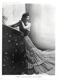 Christian Dior 1950 Evening Gown, Photo Joly