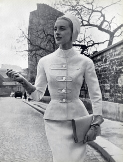 Givenchy (Couture) 1953 Tailleur, Laffolay (Fabric), Photo Philippe Pottier