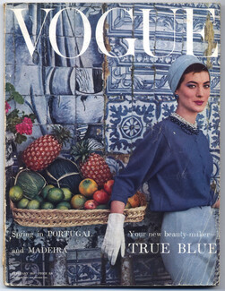 Vogue UK 1957 February, Spring in Portugal, Henry Clarke, Alfredo Bouret, René Bouché, 156 pages