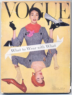 Vogue UK 1957 October, Photo Norman Parkinson, Balenciaga, Givenchy, 254 pages