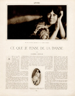 Ce que je pense de la Danse, 1914 - Pupils, Auguste François-Marie Gorguet, Antoine Bourdelle, Texte par Isadora Duncan, 6 pages