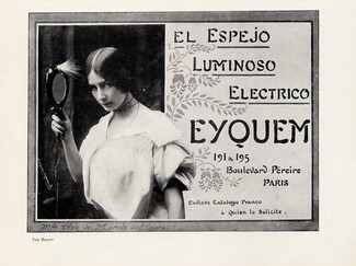 Cléo de Mérode 1912 Eyquem ad, Photo Manuel Frères