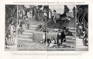 Cléopatre 1913 "La Danse devant Cléopâtre" Egyptian Costumes, Cleopatra