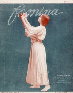 Isadora Duncan 1911 Dancer, Femina Cover