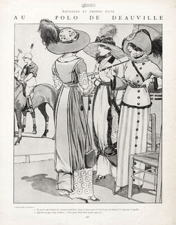 Fabien Fabiano 1912 "Au Polo de Deauville"