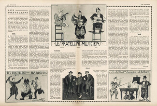 Les Trois Fratellini 1924 Paul, François, Albert, circus, clown, Marcel Prangey