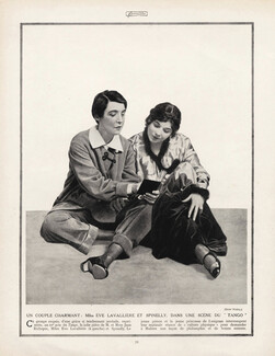 Eve Lavallière & Spinelly 1914 "Tango" Photo Waléry