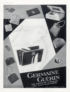 Germaine Guerin, Handbags — Original adverts and images