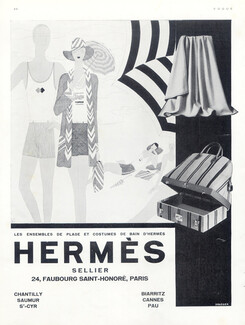 Hermès (Swimwear) 1929 Reynaldo Luza, beach