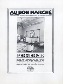 Au Bon Marché 1928 Atelier Pomone, Decorative arts