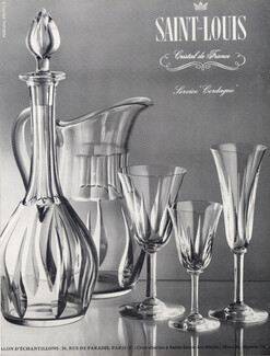 Saint-Louis (Crystal Glass) 1956 "Service Cerdagne"