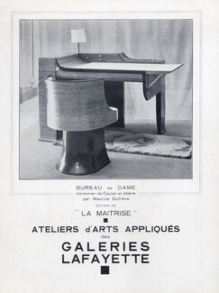 Galeries Lafayette 1928 La Maitrise, Decorative arts, Maurice Dufrène, Bureau de dame
