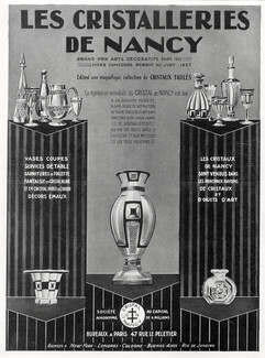Cristalleries de Nancy 1928 Art Deco