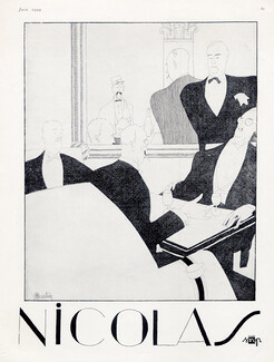 Nicolas (Drinks) 1929 Charles Martin, Restaurant