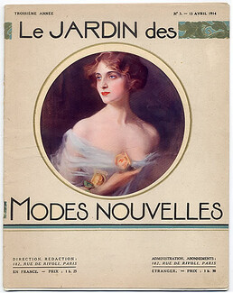 Le Jardin des Modes Nouvelles 1914 Philip Alexius de Laszlo, Umbrellas, Shoes, A. Ehrmann,