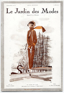 Le Jardin des Modes 1924 N°56, Pierre Mourgue, Jean Patou, Paul Poiret, Rodier, Torpedo, 36 pages