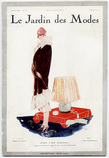 Le Jardin des Modes 1924 N°65, Grunwaldt (Fur Clothing), L'Hom (Mme Forest L'Hom), Paul Poiret, Jeanne Lanvin, Chanel, Jean Patou, Boris Lipnitzki