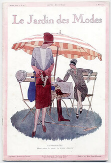 Le Jardin des Modes 1927 N°92, Pierre Mourgue, Jane Regny, Racine, Bianchini Férier, Hermès, Jean Pagès, René Drivon