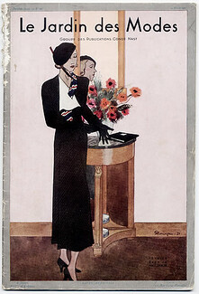 Le Jardin des Modes 1932 N°151, Pierre Mourgue, Amy Linker, Schiaparelli, E. Meyer & Cie (Fabric)