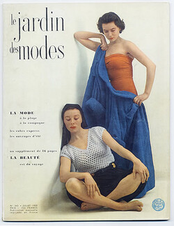 Le Jardin des Modes 1950 N°343, Lola Prusac, Photo Bukzin-Dutkovitch, Schiaparelli