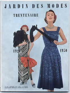 Le Jardin des Modes 1950 N°348, Jeanne Lanvin, Photo Eugène Rubin, Le Jardin des Modes fête ses 30 ans en famille