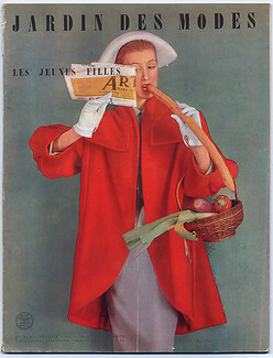 Le Jardin des Modes 1951 N°350, Jacques Heim, Schiaparelli, Jacques Fath, Pierre Balmain, Eugène Rubin, 68 pages
