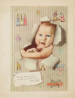 Nestlé (Chocolates) 1956 baby, Christmas crib