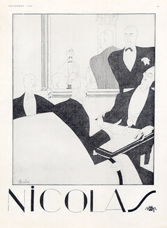 Nicolas (Drinks) 1929 Charles Martin, Restaurant