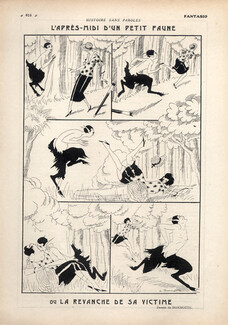 Léon Bonnotte 1923 "L'après-midi d'un faune", lovers