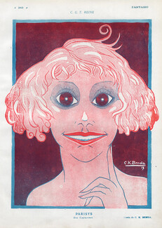 Benda 1919 Parisys, Caricature Portrait