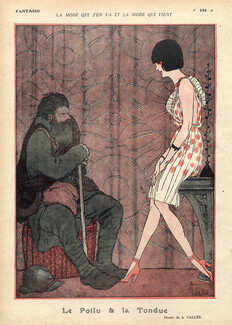Armand Vallee 1919 Le Poilu et la Tondue