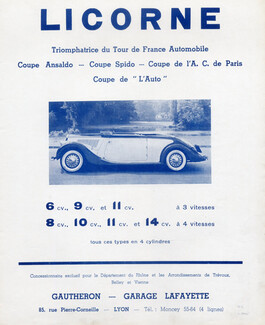 Licorne (Cars) 1937