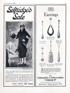 Goldsmiths & Silversmiths Company 1925 Earrings