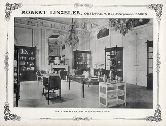 Robert Linzeler 1900s Salon d'Exposition, Document, Shop Window