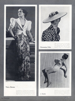 Véra Boréa (Couture) 1936 Photo Dorvyne