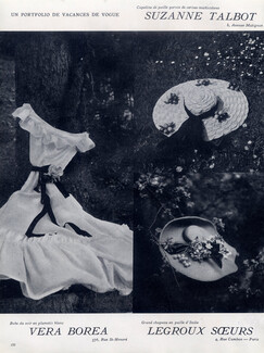 Véra Boréa (Couture) 1945 evening gown, Legroux Soeurs, Suzanne Talbot
