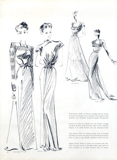 Véra Boréa (Couture) 1938 evening gown