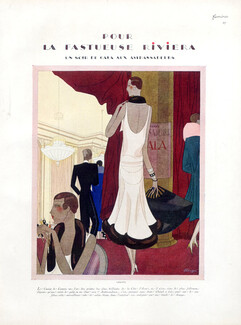 Léon Bénigni 1928 Chanel, Madeleine Vionnet, Callot Soeurs, Cannes, French Riviera Hotels, 4 pages
