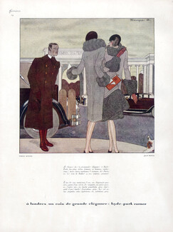 Jean Patou 1928 À Londres, un coin de grande élégance: Hyde-Park corner, Pierre Mourgue