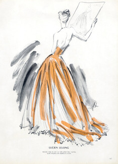 Fernando Bosc 1947 Lucien Lelong, Evening Gown