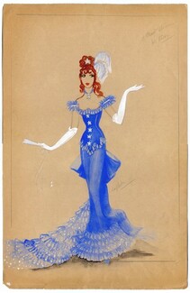 Jenny Carré 1930s, Italian Singer, Original costume design