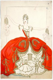 Jenny Carré 1934 Original costume design